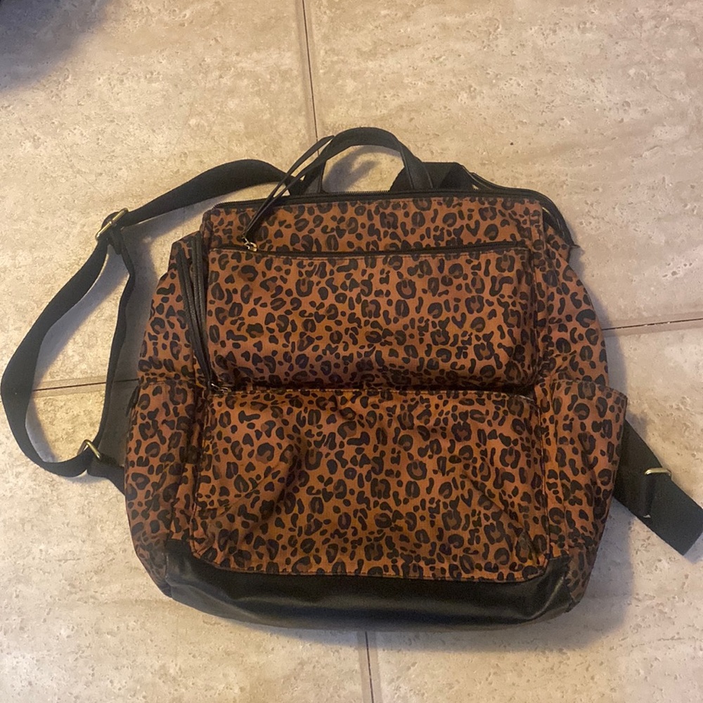 Fossil Leopard Print Jenna Backpack NWT